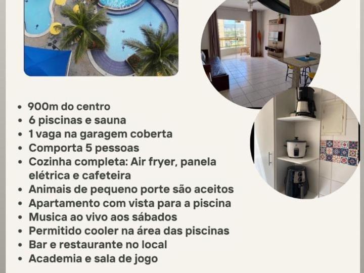 Jardins Das Thermas - Caldas Novas Vista Para Piscina Экстерьер фото
